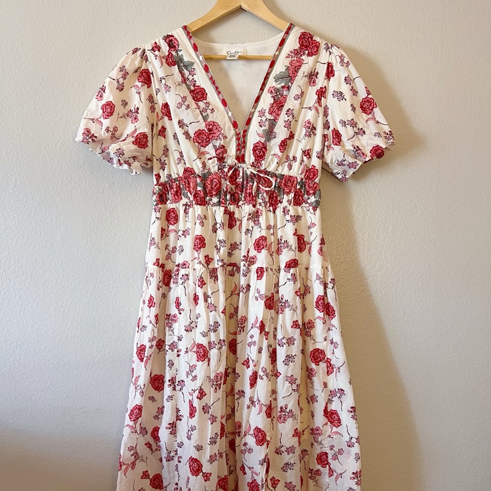 Jessica Simpson | Red Floral Maxi Dress